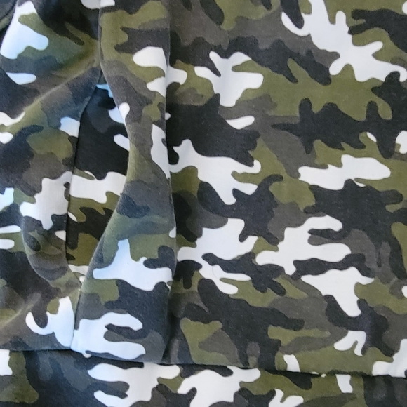 Michael Kors Men Large Green Camouflage Camo hoodie sweatshirt L pullover - Picture 6 of 7